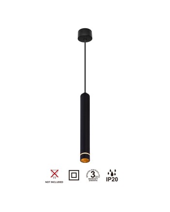 SPLIT * COLGANTE MINI GU10 NEGRO